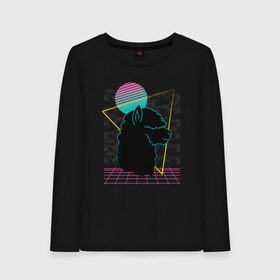 Женский лонгслив хлопок с принтом Vaporwave Alpaca в Петрозаводске, 100% хлопок |  | 80s | 80е | 90s | 90е | cute | gradient | retro | retrowave | style | sun | альпака | вапорвейв | вейпорвейв | геометрия | градиент | дым | животное | животные | лама | мех | милая | овечка | овца | паровая волна | прикол | ретро