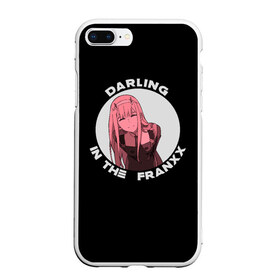 Чехол для iPhone 7Plus/8 Plus матовый с принтом DARLING in the FRANXX в Петрозаводске, Силикон | Область печати: задняя сторона чехла, без боковых панелей | 002 | 02 | cyber | cyberpunk | darling | franxx | japan | strelizia | two | zero | zerotwo | два | демон | дьявол | зеро | зероту | зеротул | итиго | ичиго | киберпанк | киборг | любимый | меха | милый | ноль | нольдва | робот | стрелиция | ту 