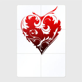 Магнитный плакат 2Х3 с принтом Узорное сердце в Петрозаводске, Полимерный материал с магнитным слоем | 6 деталей размером 9*9 см | heart | love is | love you | valentines day | бабушка | валентинка | влюбленные | девушке | жена | лучшая | любимая | люблю | любовь | мама | молодожены | подарок | романтика | свадебные | свадьба | сердечки | сердечко