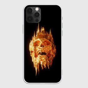 Чехол для iPhone 12 Pro Max с принтом Golden Skull в Петрозаводске, Силикон |  | Тематика изображения на принте: cool | cyborg | decoration | fashion | fear | ghost | haloween | head | horror | robot | skeleton | skull | technology | голова | киборг | круто | мода | призрак | робот | скелет | технологии | ужас | украшение | хеллоуин | череп