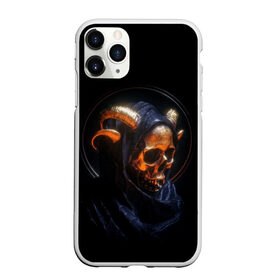 Чехол для iPhone 11 Pro Max матовый с принтом Golden skull | 1.1 в Петрозаводске, Силикон |  | Тематика изображения на принте: cool | cyborg | decoration | fashion | fear | ghost | halloween | head | horror | robot | skeleton | skull | technology | голова | киборг | круто | мода | призрак | робот | скелет | технологии | ужас | украшение | хеллоуин | череп