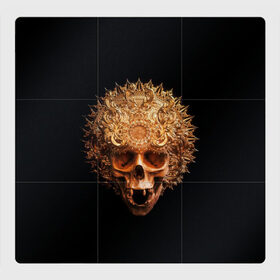 Магнитный плакат 3Х3 с принтом Golden skull | 1.2 в Петрозаводске, Полимерный материал с магнитным слоем | 9 деталей размером 9*9 см | 