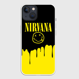 Чехол для iPhone 13 с принтом Nirvana. в Петрозаводске,  |  | music | nirvana | rock | smile | американская рок группа | гранж | известные личности | крист новоселич | курт кобейн | музыка | музыканты | нирвана | панк рок | певцы | рок | смайл | хард рок | хэви металл