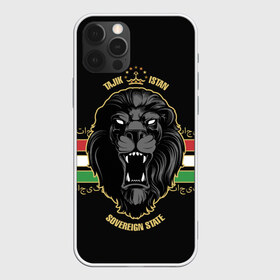 Чехол для iPhone 12 Pro Max с принтом Таджикистан в Петрозаводске, Силикон |  | crown | golden | king | lion | republic | tajikistan | золотой | король | корона | лев | республика | таджикистан | царь