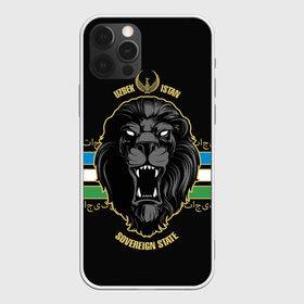 Чехол для iPhone 12 Pro Max с принтом Узбекистан в Петрозаводске, Силикон |  | crescent | crown | eagle | flag | islam | king | lion | republic | stars | uzbekistan | звезды | ислам | король | корона | лев | орел | полумесяц | республика | узбекистан | флаг | царь