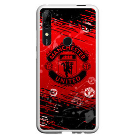 Чехол для Honor P Smart Z с принтом MANCHESTER UNITED. в Петрозаводске, Силикон | Область печати: задняя сторона чехла, без боковых панелей | 