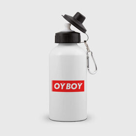 Бутылка спортивная с принтом oyboy в Петрозаводске, металл | емкость — 500 мл, в комплекте две пластиковые крышки и карабин для крепления | казахи | ойбой | сабуров | чбд | что было дальше | щербаков | юмор