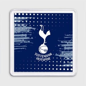 Магнит 55*55 с принтом TOTTENHAM HOTSPUR. в Петрозаводске, Пластик | Размер: 65*65 мм; Размер печати: 55*55 мм | Тематика изображения на принте: football | football club | sport | tottenham | tottenham hotspur | спорт | спортивные | тоттенхэм | униформа | фирменные цвета | футбол | футбольный клуб