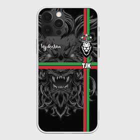 Чехол для iPhone 12 Pro Max с принтом Таджикистан в Петрозаводске, Силикон |  | Тематика изображения на принте: crown | flag | king | lion | republic | tajikistan | король | корона | лев | республика | таджикистан | флаг | царь