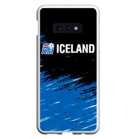 Чехол для Samsung S10E с принтом KSI ICELAND. в Петрозаводске, Силикон | Область печати: задняя сторона чехла, без боковых панелей | 2019 | 2020 | fc | football | iceland | ksi | sport | исландия | кси | сборная исландии | спорт | спортивные | униформа | фирменные цвета | фк | футбол | футбольный клуб