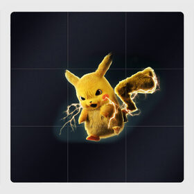 Магнитный плакат 3Х3 с принтом Pikachu Pika Pika в Петрозаводске, Полимерный материал с магнитным слоем | 9 деталей размером 9*9 см | pika | pikachu | аниме | детская | детям | игры | молния | мышка | мышь | пика | пикачу | покемон | покемоны