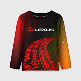 Детский лонгслив 3D с принтом LEXUS / ЛЕКСУС в Петрозаводске, 100% полиэстер | длинные рукава, круглый вырез горловины, полуприлегающий силуэт
 | auto | lexus | logo | moto | symbol | авто | автомобиль | гонки | лексус | лого | логотип | логотипы | марка | машина | мото | символ | символы