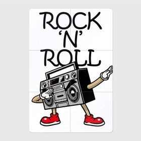 Магнитный плакат 2Х3 с принтом Rock n Roll в Петрозаводске, Полимерный материал с магнитным слоем | 6 деталей размером 9*9 см | Тематика изображения на принте: dab | hands | pose | recorder | rock | shoes | башмаки | бумбокс | магнитола | магнитофон | мафон | рок | руки
