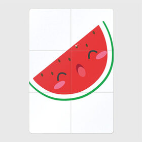 Магнитный плакат 2Х3 с принтом Кусочек Арбуза в Петрозаводске, Полимерный материал с магнитным слоем | 6 деталей размером 9*9 см | Тематика изображения на принте: kawai | kawaii | mimi | watermelon | арбуз | еда | каваи | кавай | кавайи | кавайный | кавайный арбуз | кусочек арбуза | милота | мимишный | фрукт | ягода