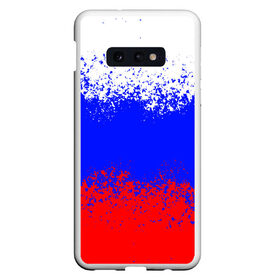 Чехол для Samsung S10E с принтом Россия. в Петрозаводске, Силикон | Область печати: задняя сторона чехла, без боковых панелей | russia | герб | государство | наша раша | патриотизм | раша | россия | россия 2020 | страна | флаг | флаг россии | я русский