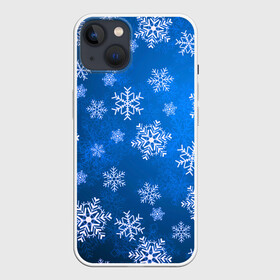 Чехол для iPhone 13 с принтом Снежинки. в Петрозаводске,  |  | abstract | brand | geometry | sport | texture | абстракция | бренд | геометрия | зима | зимние | классика | летние | минимализм | модные | нг | новогодние | популярные иллюстрации | прикольные картинки | снег | снежинки