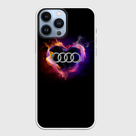 Чехол для iPhone 13 Pro Max с принтом Audi в Петрозаводске,  |  | audi | audi в сердце | audi лого | audi марка | audi эмблема | love audi | ауди | ауди значок | ауди лого | ауди чб значок | ауди эмблема | горящее сердце | значок audi | лого автомобиля | логотип audi | логотип ауди