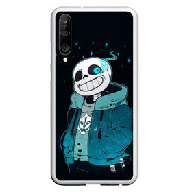 Чехол для Honor P30 с принтом UNDERTALE SANS в Петрозаводске, Силикон | Область печати: задняя сторона чехла, без боковых панелей | sans | undertale | андертале | андертейл | гтвукефду | игра | подземная история | подземная сказка | санс | ундертале