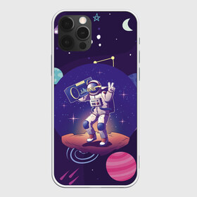 Чехол для iPhone 12 Pro Max с принтом Space disco в Петрозаводске, Силикон |  | astronaut | gesture | planet | recorder | space | spacesuit | star | жест | звезда | космонавт | космос | магнитофон | очки | планета