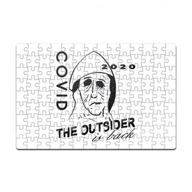 Пазл магнитный 126 элементов с принтом The outsider - covid 2020 в Петрозаводске, полимерный материал с магнитным слоем | 126 деталей, размер изделия —  180*270 мм | Тематика изображения на принте: 2020 | covid | stephen king | the outsider | аутсайдер | ковид | стивен кинг | чужак | чужой