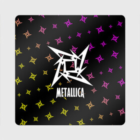 Магнит виниловый Квадрат с принтом METALLICA / МЕТАЛЛИКА в Петрозаводске, полимерный материал с магнитным слоем | размер 9*9 см, закругленные углы | Тематика изображения на принте: hetfield | james | logo | metal | metalica | metallica | music | rock | star | джеймс | звезда | знак | ларс | лого | логотип | логотипы | метал | металика | металлика | музыка | рок | символ | символы | ульрих | хэтфилд