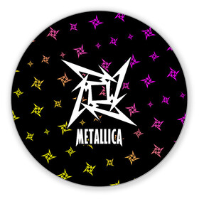 Коврик для мышки круглый с принтом METALLICA / МЕТАЛЛИКА в Петрозаводске, резина и полиэстер | круглая форма, изображение наносится на всю лицевую часть | hetfield | james | logo | metal | metalica | metallica | music | rock | star | джеймс | звезда | знак | ларс | лого | логотип | логотипы | метал | металика | металлика | музыка | рок | символ | символы | ульрих | хэтфилд
