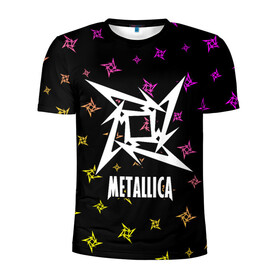 Мужская футболка 3D спортивная с принтом METALLICA / МЕТАЛЛИКА в Петрозаводске, 100% полиэстер с улучшенными характеристиками | приталенный силуэт, круглая горловина, широкие плечи, сужается к линии бедра | hetfield | james | logo | metal | metalica | metallica | music | rock | star | джеймс | звезда | знак | ларс | лого | логотип | логотипы | метал | металика | металлика | музыка | рок | символ | символы | ульрих | хэтфилд