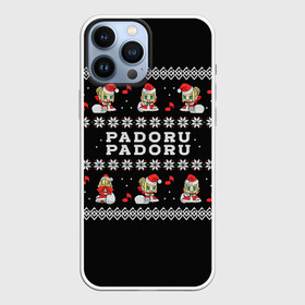 Чехол для iPhone 13 Pro Max с принтом merry christmas padoru в Петрозаводске,  |  | anime | christmas | fate | marry christmas | new year | padoru | padoru padoru | saber | saber dance | аниме | зима | новогодний свитер | новый год | падору | падору падору | санта | свитер | свитер с оленями | сейбер | сейбер санта