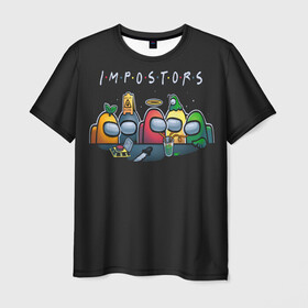 Мужская футболка 3D с принтом Impostors в Петрозаводске, 100% полиэфир | прямой крой, круглый вырез горловины, длина до линии бедер | among us | brawl stars | fall guys | game | impostor | steam | импостор | эмонг ас