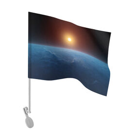 Флаг для автомобиля с принтом Звезда по имени солнце в Петрозаводске, 100% полиэстер | Размер: 30*21 см | астрономия | вселенная | звезда | космос | солнце