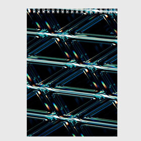 Скетчбук с принтом геометрический, треугольники, в Петрозаводске, 100% бумага
 | 48 листов, плотность листов — 100 г/м2, плотность картонной обложки — 250 г/м2. Листы скреплены сверху удобной пружинной спиралью | 