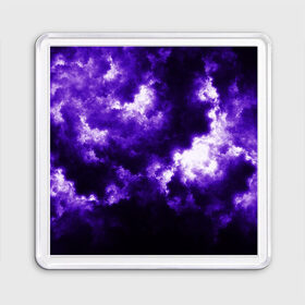 Магнит 55*55 с принтом Purple Clouds в Петрозаводске, Пластик | Размер: 65*65 мм; Размер печати: 55*55 мм | abstraction | clouds | glow | light | purple | purple clouds | texture | абстракция | облака | свет | свечение | текстура | фиолетовые тучи | фиолетовый