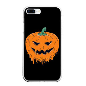 Чехол для iPhone 7Plus/8 Plus матовый с принтом Halloween в Петрозаводске, Силикон | Область печати: задняя сторона чехла, без боковых панелей | Тематика изображения на принте: cat | ghost | halloween | monster | skull | zombie | зомби | кладбище | кот | кошка | летучая | монстр | монстры | мышь | приведение | приведения | призрак | призраки | тыква | хэллоуин | череп