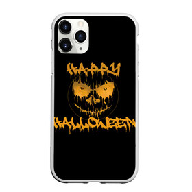 Чехол для iPhone 11 Pro Max матовый с принтом Halloween в Петрозаводске, Силикон |  | Тематика изображения на принте: cat | ghost | halloween | monster | skull | zombie | зомби | кладбище | кот | кошка | летучая | монстр | монстры | мышь | приведение | приведения | призрак | призраки | тыква | хэллоуин | череп