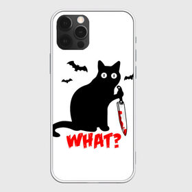 Чехол для iPhone 12 Pro Max с принтом What Cat (Halloween) в Петрозаводске, Силикон |  | 