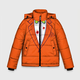 Зимняя куртка для мальчиков 3D с принтом Смокинг Джеймса Бонда в Петрозаводске, ткань верха — 100% полиэстер; подклад — 100% полиэстер, утеплитель — 100% полиэстер | длина ниже бедра, удлиненная спинка, воротник стойка и отстегивающийся капюшон. Есть боковые карманы с листочкой на кнопках, утяжки по низу изделия и внутренний карман на молнии. 

Предусмотрены светоотражающий принт на спинке, радужный светоотражающий элемент на пуллере молнии и на резинке для утяжки | 007 | agent | blood | bloody | bond | cinema | cosplay | costume | dead | gentleman | james | man | movie | smoking | агент | бабочка | бонд | джеймс | джентльмен | дырки | кино | косплей | костюм трупа | кровавый | кровь | наряд | от пуль