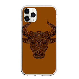 Чехол для iPhone 11 Pro матовый с принтом Святая корова в Петрозаводске, Силикон |  | голова быка | голова коровы | инь янь. | корова | татуировки | узоры