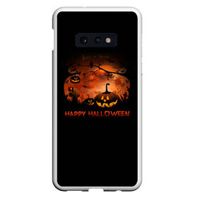 Чехол для Samsung S10E с принтом Halloween в Петрозаводске, Силикон | Область печати: задняя сторона чехла, без боковых панелей | halloween | jack | lantern | pumpkin | светильник джека | хэллоуин