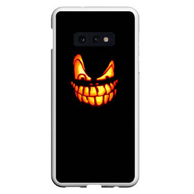 Чехол для Samsung S10E с принтом Halloween в Петрозаводске, Силикон | Область печати: задняя сторона чехла, без боковых панелей | halloween | jack | lantern | pumpkin | светильник джека | хэллоуин