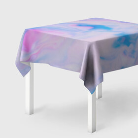 Скатерть 3D с принтом BluePink в Петрозаводске, 100% полиэстер (ткань не мнется и не растягивается) | Размер: 150*150 см | gradient | swirl | swirly | абстракция | акварель | без дизайна | волны | голубая | градиент | графика | краски | на каждый день | облака | омбре | разноцветные разводы | рисунок | розовая | розовый | софтовая