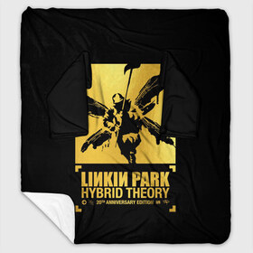 Плед с рукавами с принтом Hybrid Theory 20th Anniversary в Петрозаводске, 100% полиэстер | Закругленные углы, все края обработаны. Ткань не мнется и не растягивается. Размер 170*145 | chester bennington | hybrid theory | linkin park | rock | беннингтон | линкин парк | рок | честер