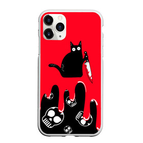 Чехол для iPhone 11 Pro матовый с принтом WHAT CAT в Петрозаводске, Силикон |  | Тематика изображения на принте: art | black | black cat | cat | dark | dark cat | halloween | what | what cat | what mem | арт | кот | кот арт | кот мем | мем | нож | праздник | прикол | прикольный кот | убица | хэллоуин | чёрный | чёрный кот | что | что мем