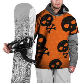 Накидка на куртку 3D с принтом Череп в Петрозаводске, 100% полиэстер |  | halloween | веселый роджер | праздник | страшный праздник | хэллоуин | череп