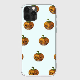 Чехол для iPhone 12 Pro Max с принтом Тыквы паттерн в Петрозаводске, Силикон |  | 2020 | evil | halloween | pumpkin | зло | злобная | тыква | тыквы | улыбка | хэллоуин | хэлоуин