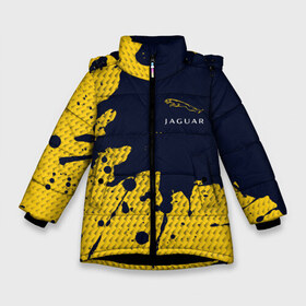 Зимняя куртка для девочек 3D с принтом JAGUAR Ягуар в Петрозаводске, ткань верха — 100% полиэстер; подклад — 100% полиэстер, утеплитель — 100% полиэстер. | длина ниже бедра, удлиненная спинка, воротник стойка и отстегивающийся капюшон. Есть боковые карманы с листочкой на кнопках, утяжки по низу изделия и внутренний карман на молнии. 

Предусмотрены светоотражающий принт на спинке, радужный светоотражающий элемент на пуллере молнии и на резинке для утяжки. | 
