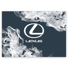 Поздравительная открытка с принтом LEXUS / ЛЕКСУС в Петрозаводске, 100% бумага | плотность бумаги 280 г/м2, матовая, на обратной стороне линовка и место для марки
 | Тематика изображения на принте: auto | lexus | logo | moto | symbol | авто | автомобиль | гонки | лексус | лого | логотип | логотипы | марка | машина | мото | символ | символы