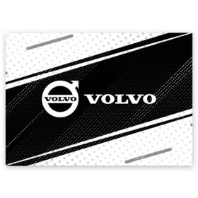 Поздравительная открытка с принтом VOLVO / Вольво в Петрозаводске, 100% бумага | плотность бумаги 280 г/м2, матовая, на обратной стороне линовка и место для марки
 | Тематика изображения на принте: auto | logo | moto | symbol | volvo | авто | автомобиль | вольво | гонки | знак | лого | логотип | логотипы | марка | машина | мото | символ | символы