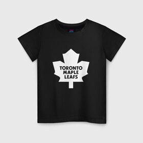 Детская футболка хлопок с принтом Торонто Мейпл Лифс в Петрозаводске, 100% хлопок | круглый вырез горловины, полуприлегающий силуэт, длина до линии бедер | hockey | maple leafs | nhl | toronto | toronto maple leafs | usa | мейпл лифс | нхл | спорт | сша | торонто | торонто мейпл лифс | хоккей | шайба