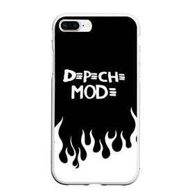 Чехол для iPhone 7Plus/8 Plus матовый с принтом Depeche Mode в Петрозаводске, Силикон | Область печати: задняя сторона чехла, без боковых панелей | depeche mode | альтернативный | вестник моды | депеш мод | дэйв гаан | индастриал | мартин гор | музыка | новая волна | рок | синти поп | электроник | энди флетчер