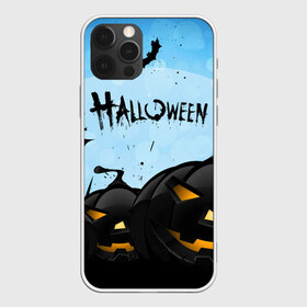 Чехол для iPhone 12 Pro Max с принтом HALLOWEEN в Петрозаводске, Силикон |  | bones | ghost | halloween | pumpkin | skull | кости | летучие мыши | приведение | призрак | скелет | тыква | хеллоуин | хоррор | хэллоуин